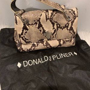 DONALD J PLINER Python Snake Purse Women's Handbag